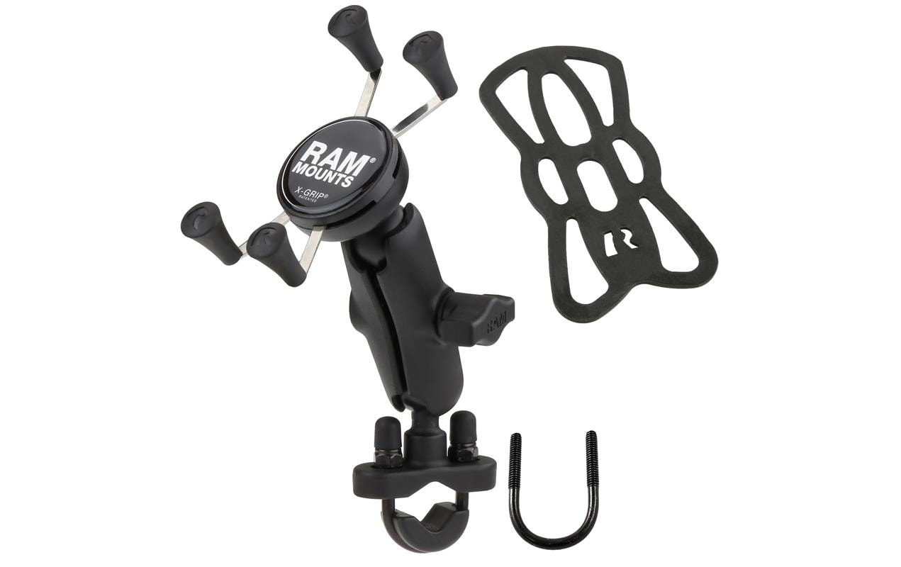 RAM Mounts Universal X-Grip – Fahrrad-/Motorrad-Halterung – Lenker, für Android/iOS – Schwarz