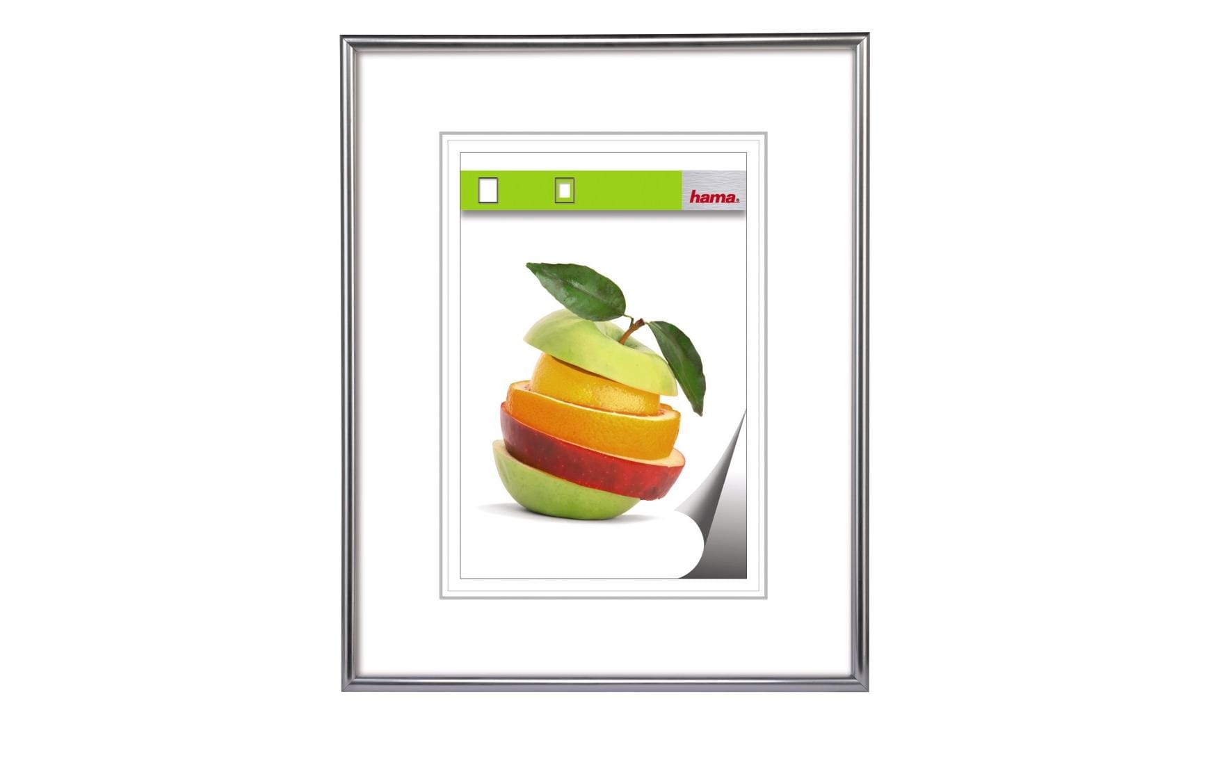 Hama Bilderrahmen – für 28 × 35 cm – Kunststoff, silber