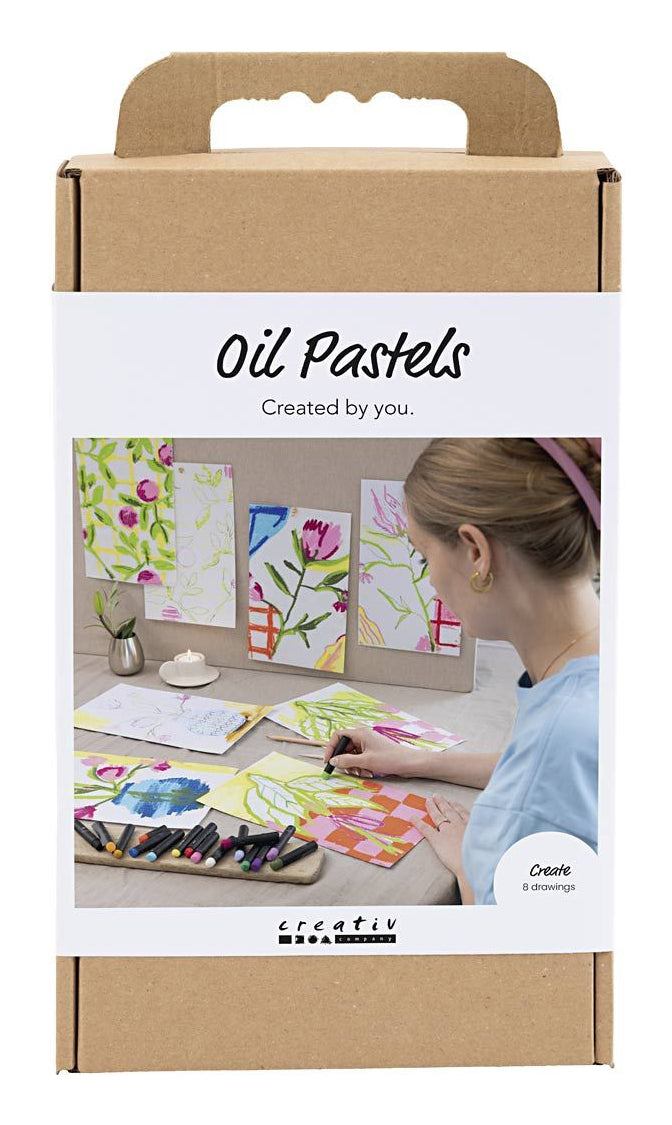 Creativ Company Bastelset – Ölpastellfarben – Mehrfarbig