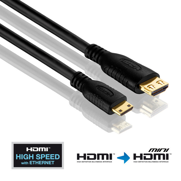 PureLink Mini-HDMI auf HDMI Kabel HDMI 2.0 4K 60 Hz – 3 m