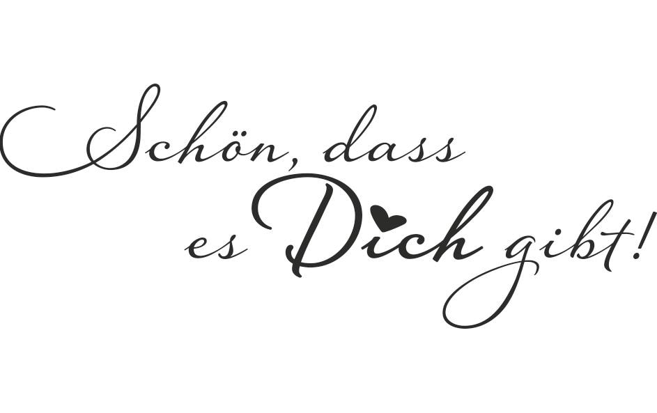 HEYDA Motivstempel – Schön dass es Dich gibt – Holz – 80 × 31 mm