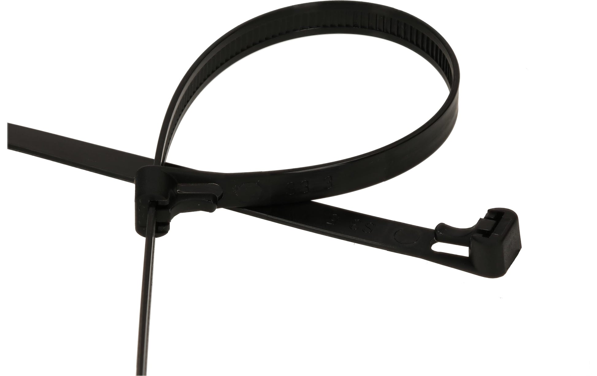 Max Hauri AG Max Hauri Kabelbinder, 7,5×200 mm, 20er-Pack, wiederverwendbar – schwarz