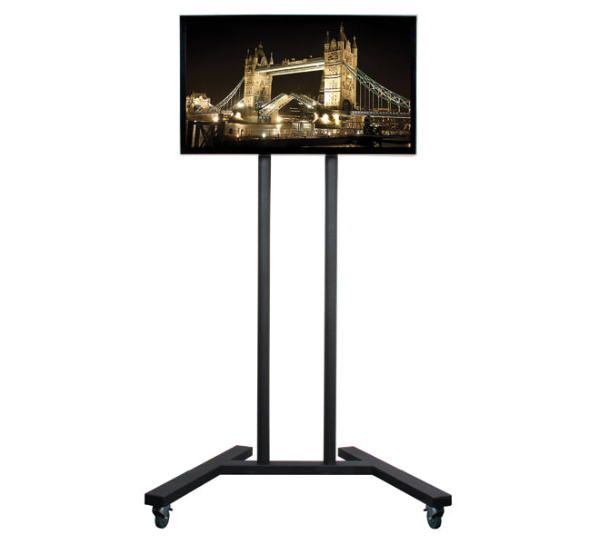 B-Tech TV-Wagen – bis 60" – VESA 800×600 – bis 50 kg, mit Rollen – Schwarz