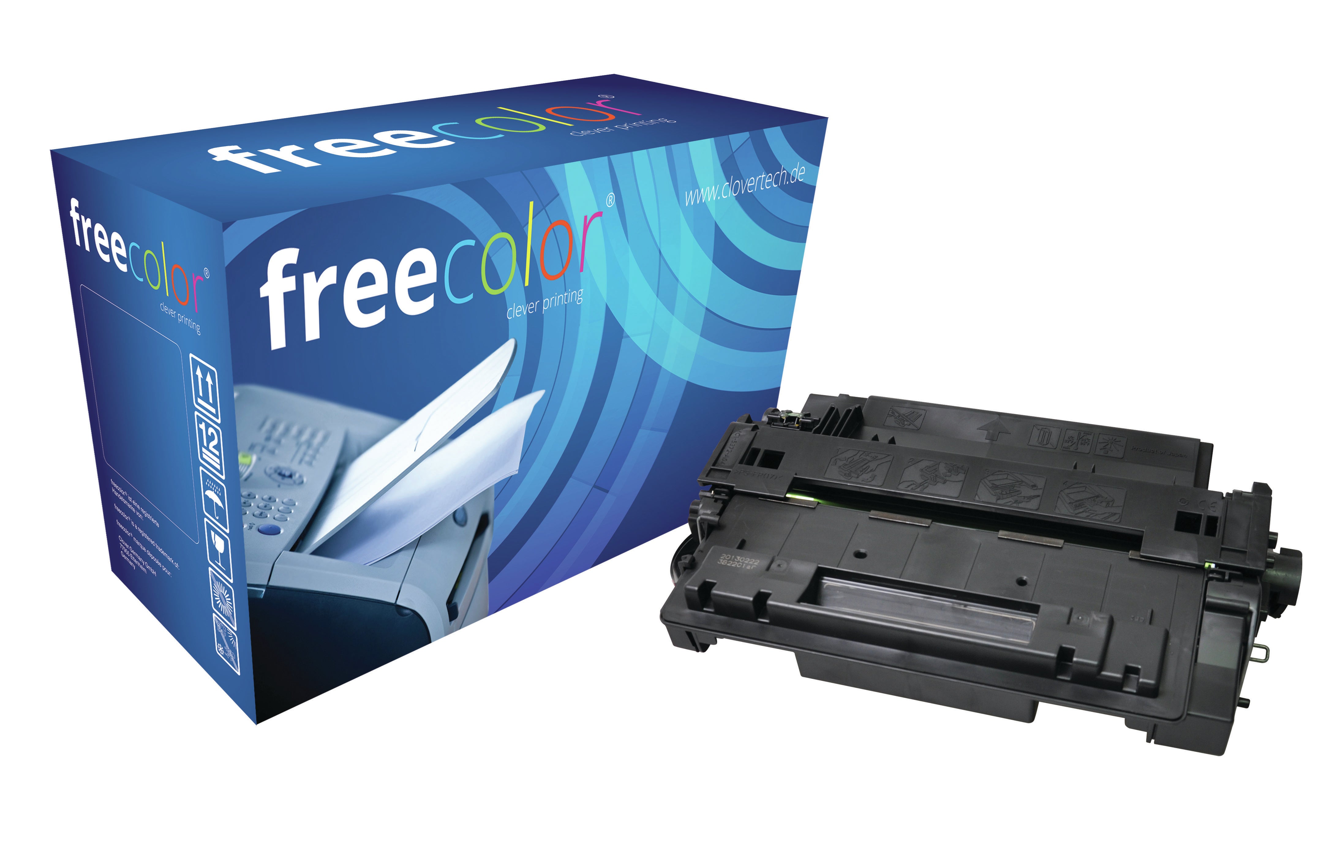 Freecolor Toner CE255 – schwarz, 6000 Seiten – für HP M525/P3015/3010 und andere