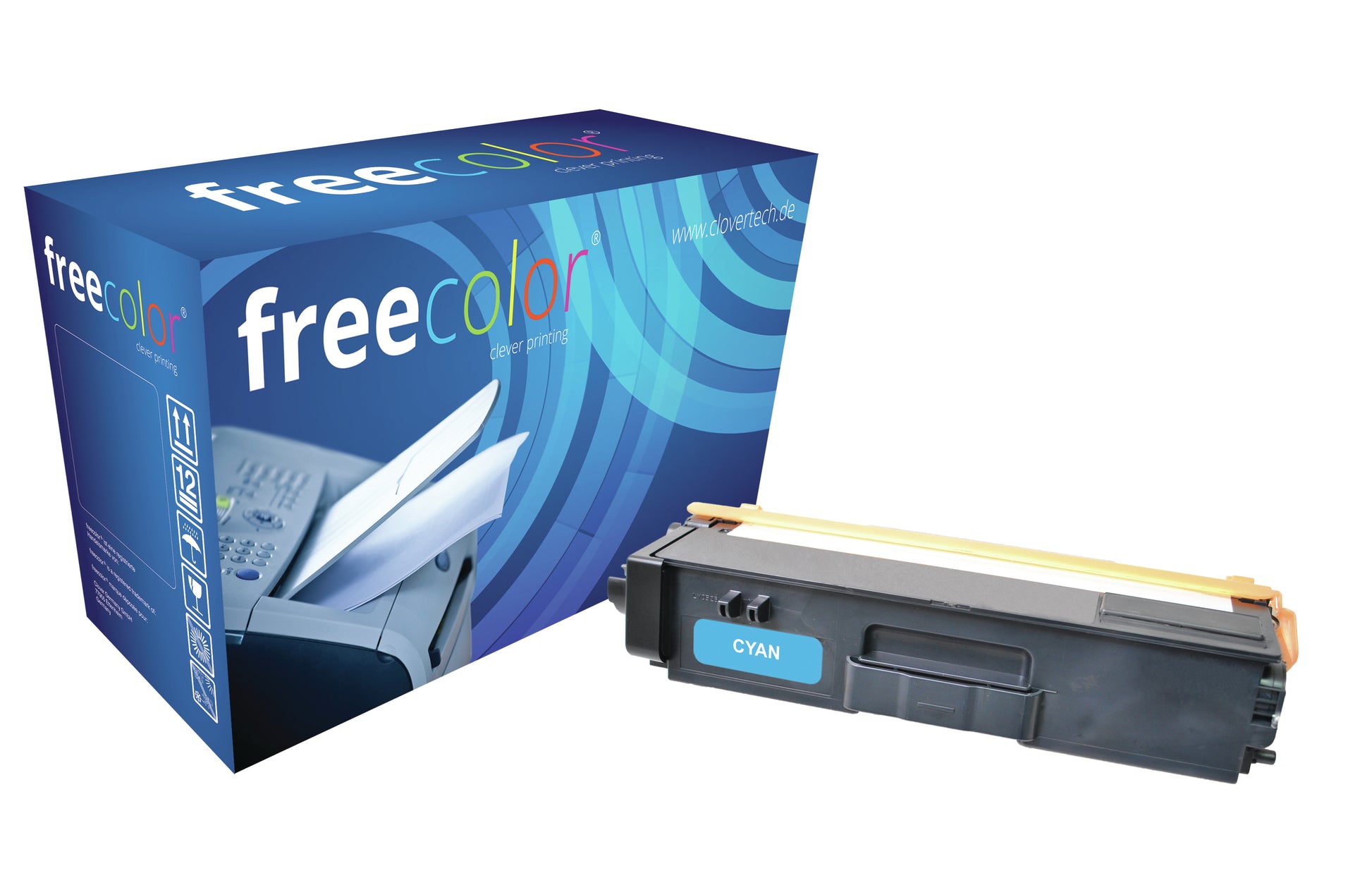 Freecolor Toner TN-325C – cyan, 3500 Seiten – für Brother MFC-9465 CDN, MFC-9460 CDN, MFC-9970 CDW und andere