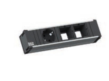 Bachmann CONI Steckdoseneinheit – 3×Typ E, Einbau
