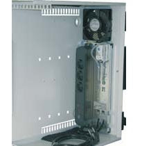 apraNET Plug & Play Modul – 19"/10" Lüftermodul – 1×Lüfter, Steckdosenleiste, für VARi 2000