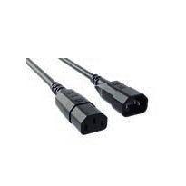 Bachmann Netzkabel, IEC C14 auf IEC C13, 0,5 m, Schwarz