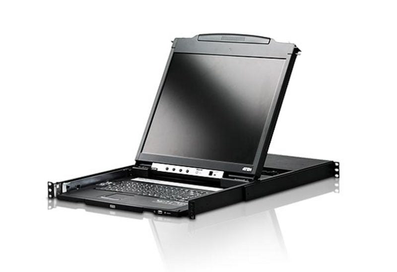 ATEN CL5800N – 19" Rack-LCD-Konsole – VGA, 1280 × 1024/75 Hz, USB 2.0, CH-Layout – 1U