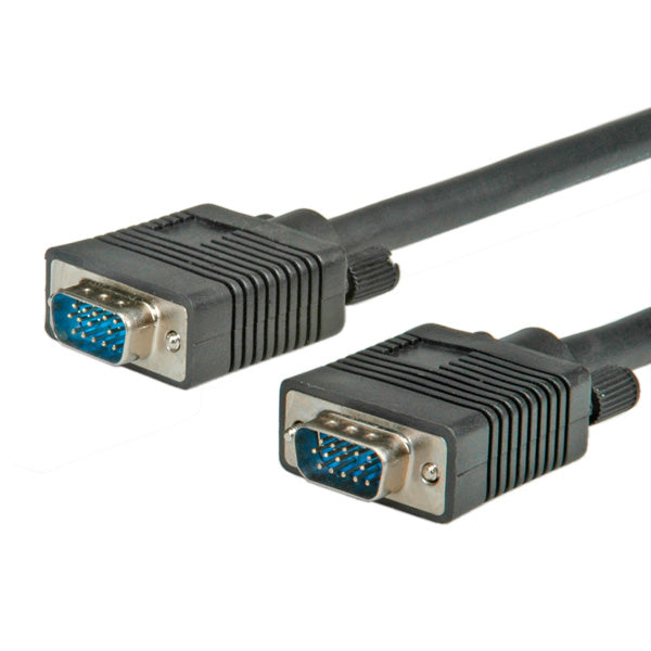 VALUE SVGA Kabel – 3 m – Geflochten, Verriegelbar