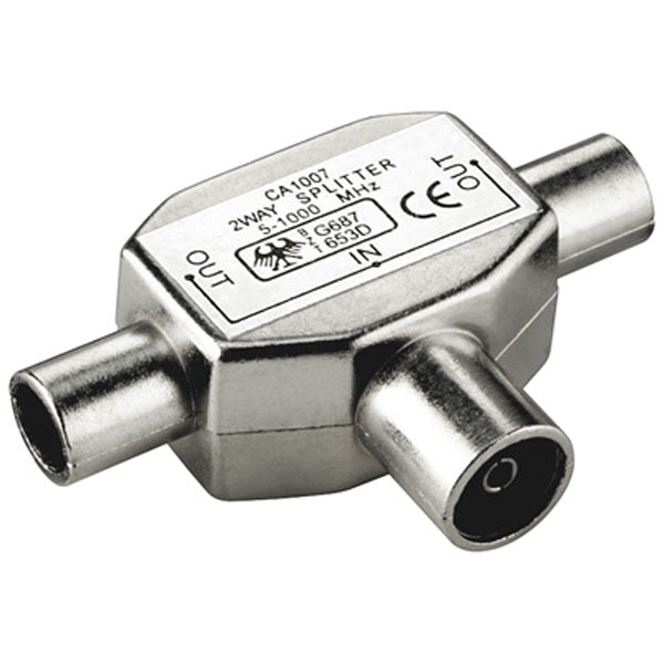 VALUE Koaxialadapter 1 auf 2