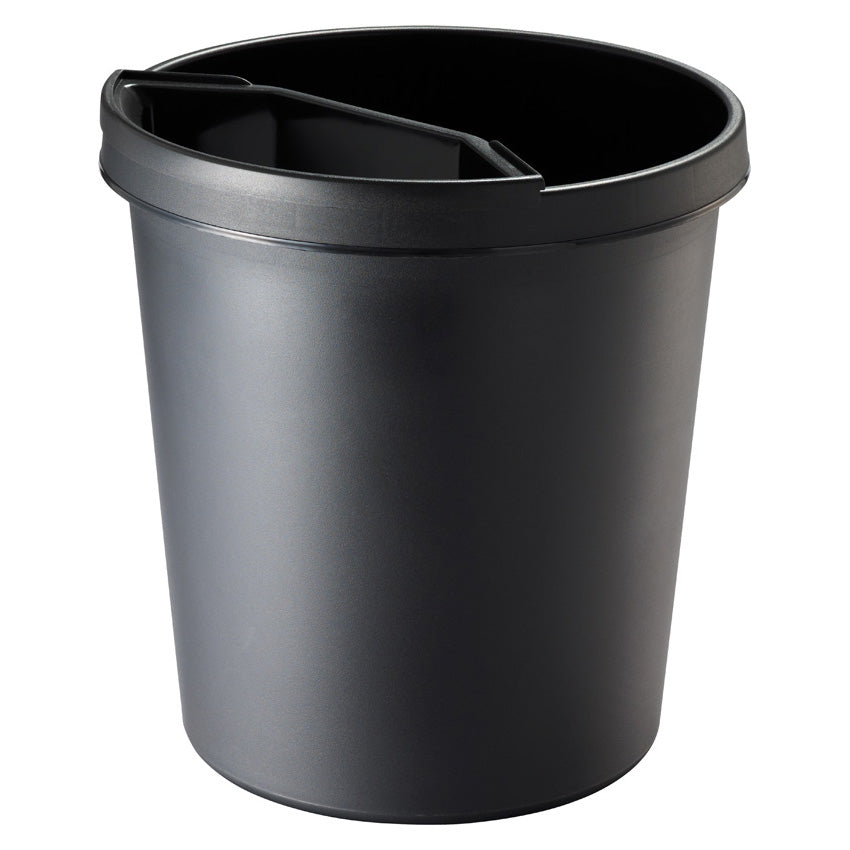 Helit Abfalleinsatz – 2 l, Kunststoff, schwarz – B × H × T 272 × 165 × 120 mm – für H61052, H61057 & H61058