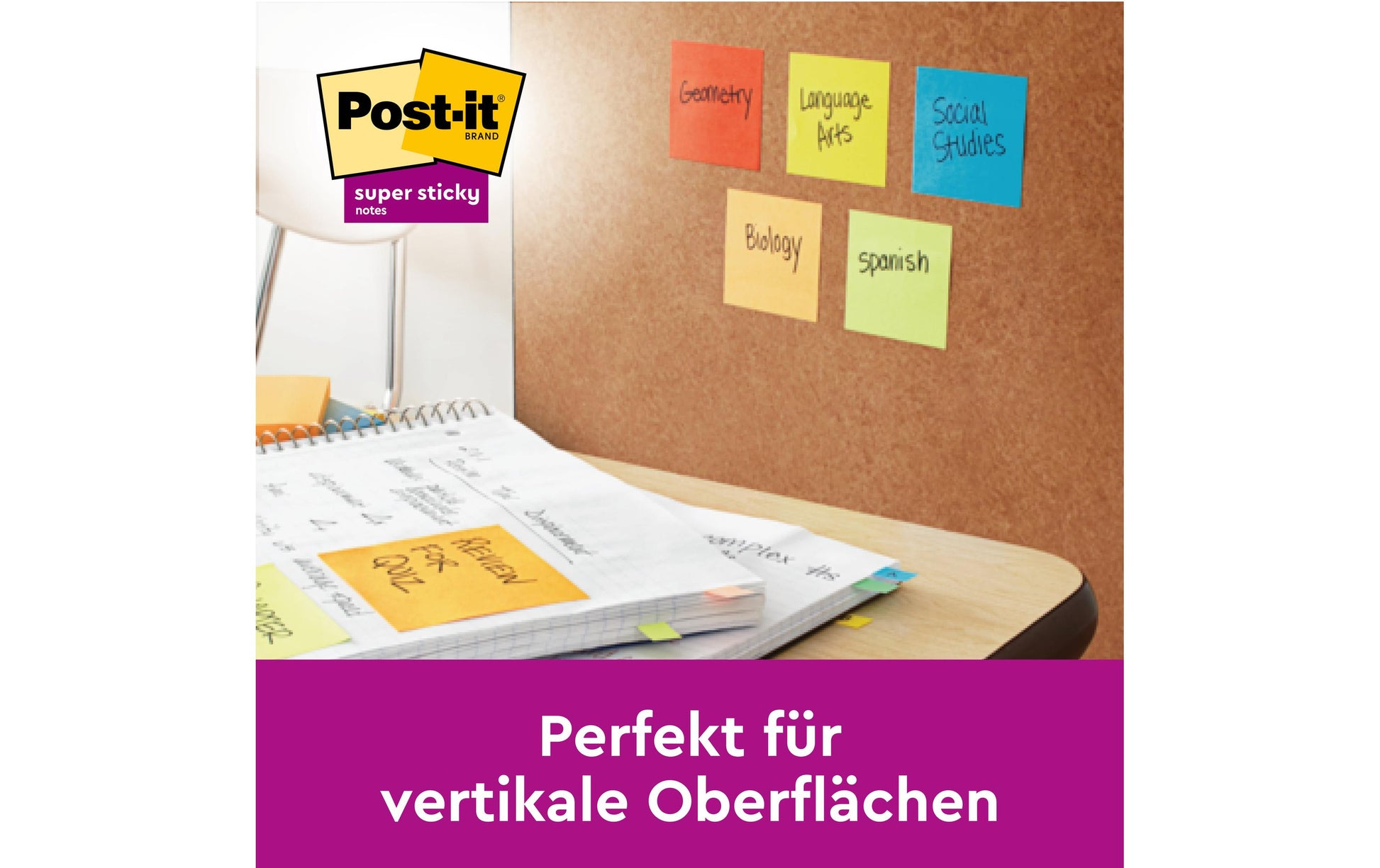 3M Post-it Z-Notes Haftnotizen – 76 × 76 mm – sortiert, Super Sticky, Z-Faltung, 100 Blatt/Block, 24er-Pack