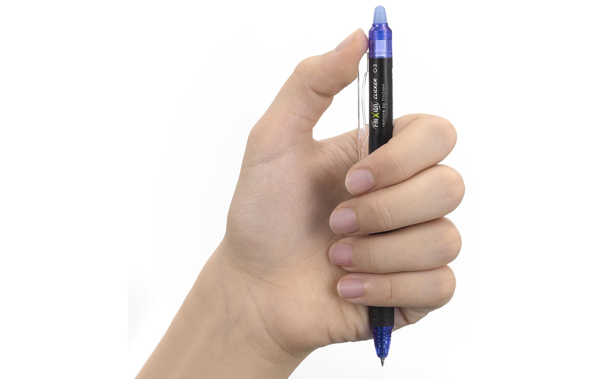 Pilot FriXion Point Clicker – Tintenroller, radierbar, 0,25 mm, Rot, für Linkshänder
