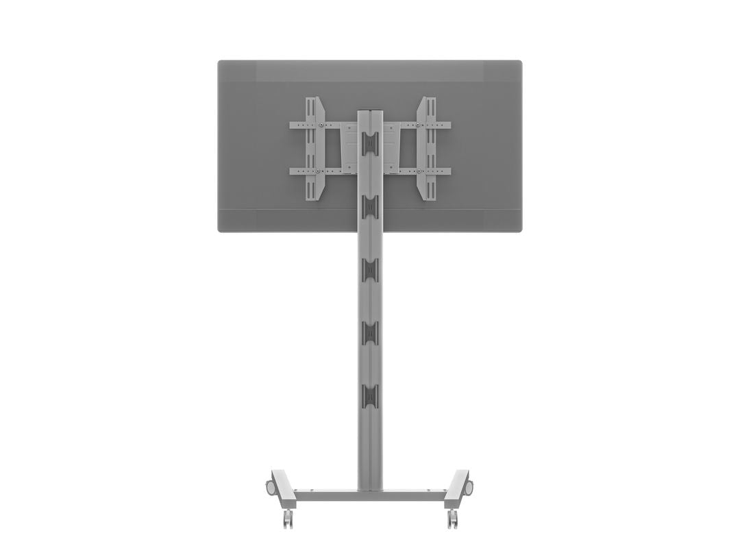 Multibrackets 180 S – Höhenverstellbarer Displayständer für 47", VESA 400×600, bis 50 kg, silber