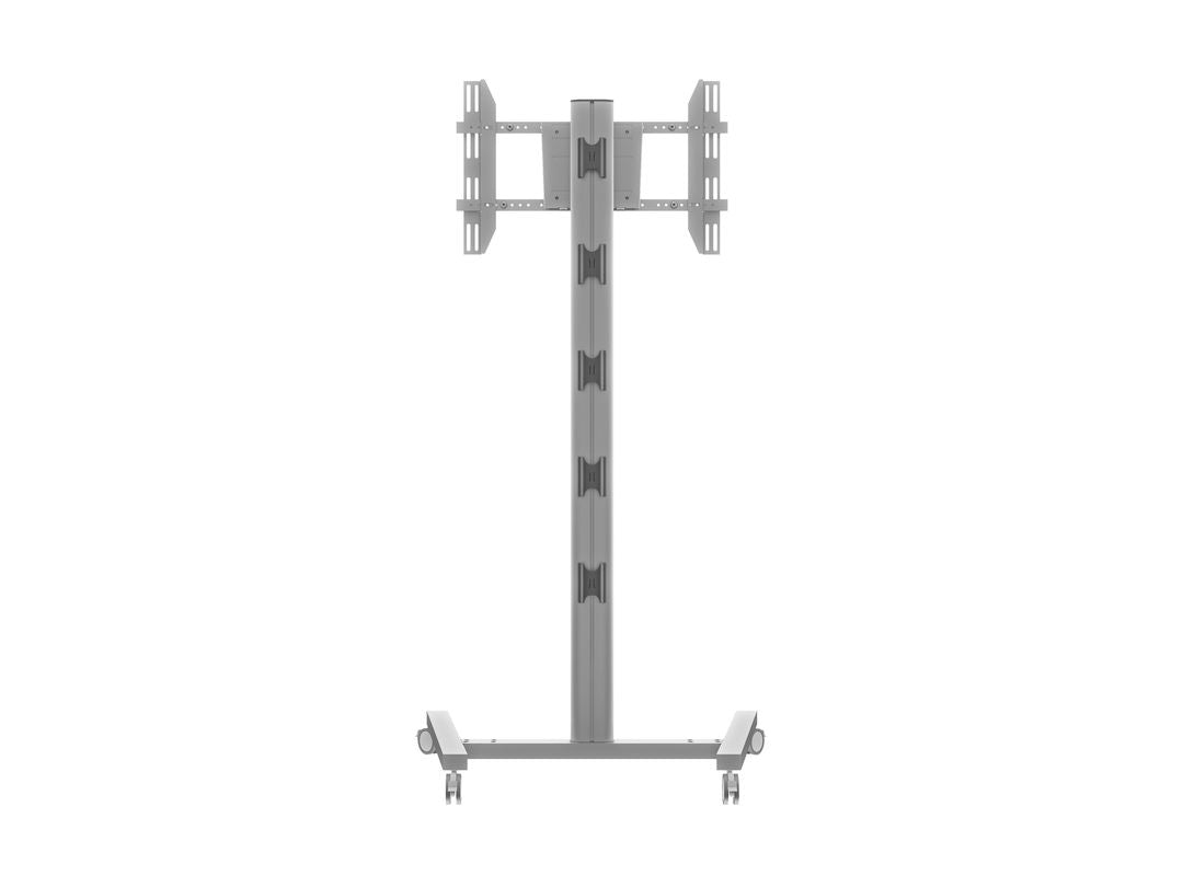 Multibrackets 180 S – Höhenverstellbarer Displayständer für 47", VESA 400×600, bis 50 kg, silber