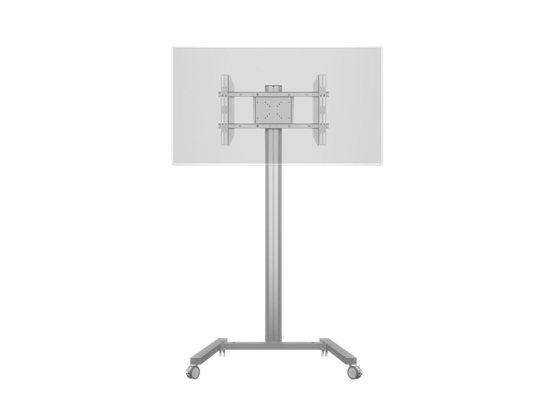 Multibrackets 180 S – Höhenverstellbarer Displayständer für 47", VESA 400×600, bis 50 kg, silber