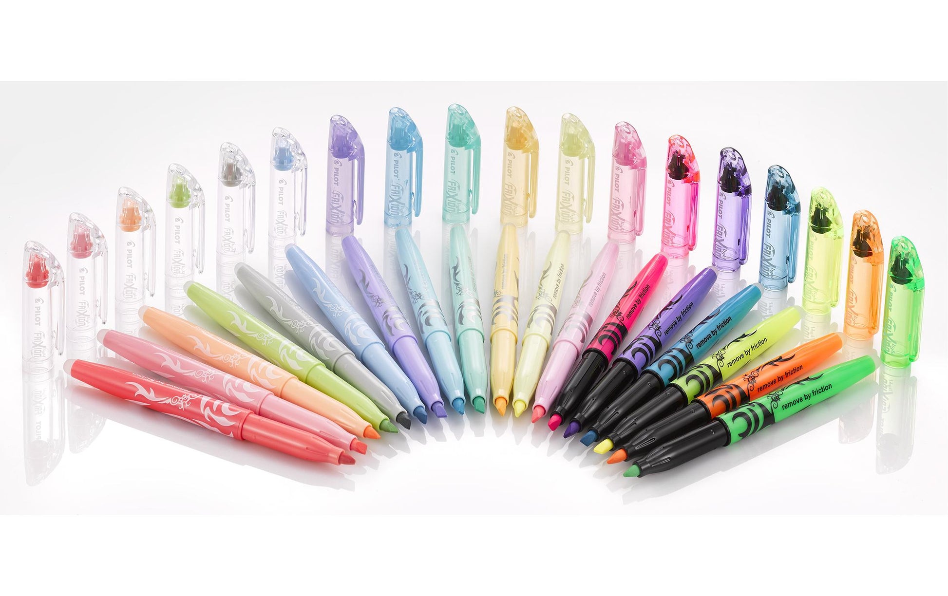 Pilot FriXion Light Textmarker Aprikose – Keilspitze, 3,3 mm, radierbar