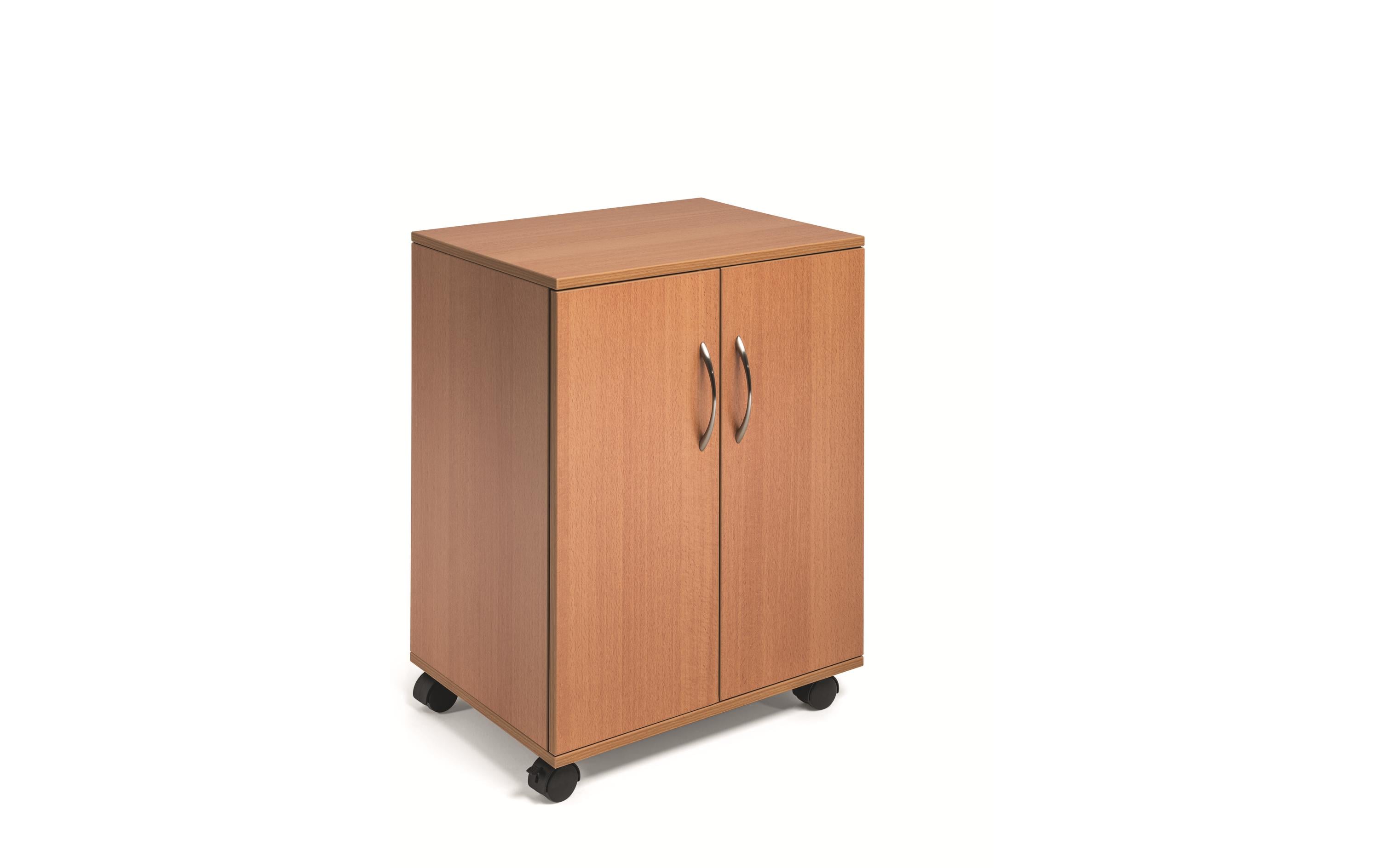 Durable Multifunktionswagen 74/53 – geschlossen mit 2 Flügeltüren, 2 feste Böden