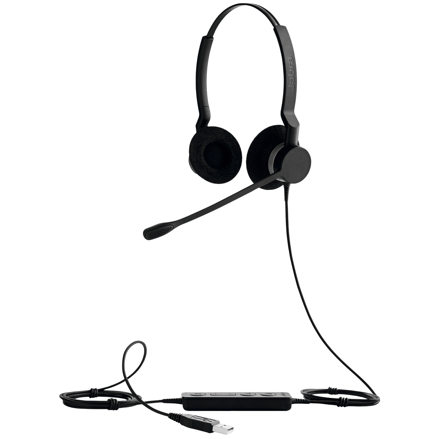 Jabra BIZ 2300 USB DUO – Duo Headset – USB – Freespin Mikrofonhalter – Teams-kompatibel