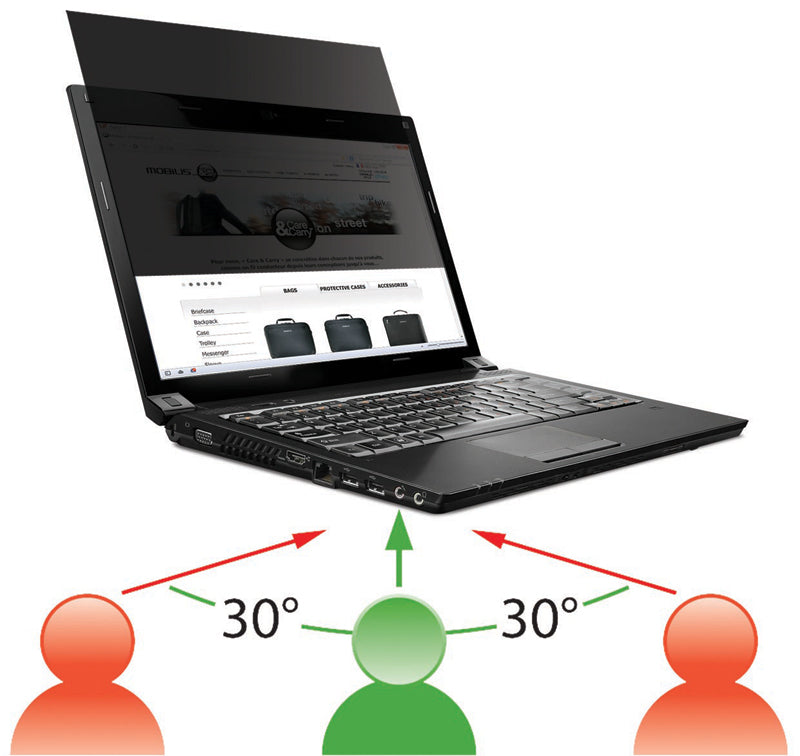 Mobilis Displayschutz für 15,4" (16:10, 332,5×207,8 mm) Bildschirme