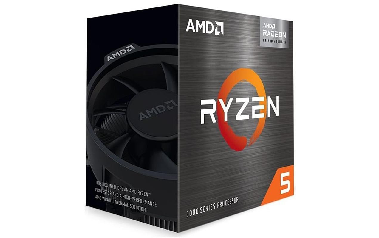 AMD Ryzen 5 5600G – Prozessor – 6 Kerne, 12 Threads, 3,9 GHz, Boost 4,4 GHz, 65 W, Sockel AM4, Box, Kühler
