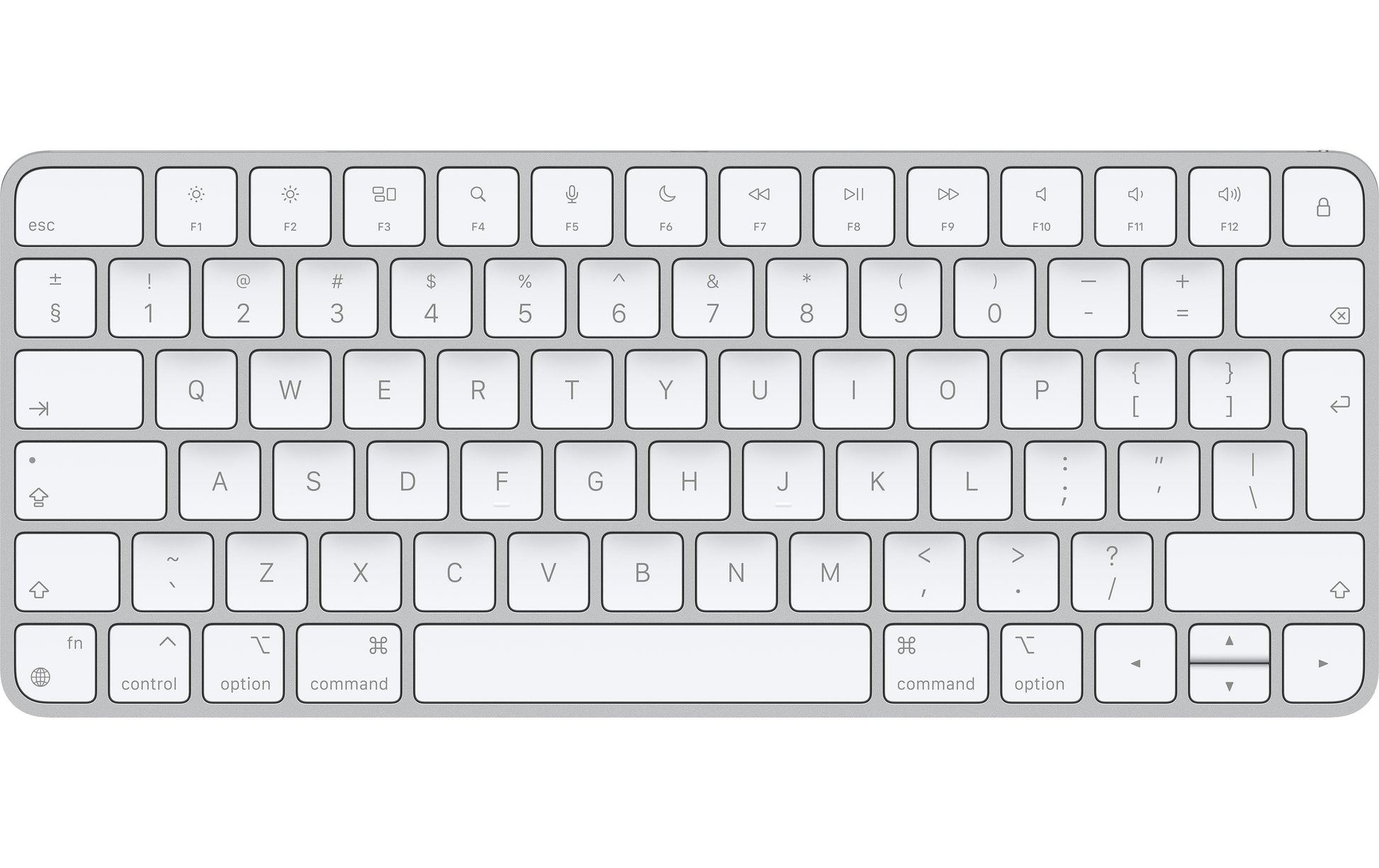 Apple Magic Keyboard – Tastatur – Bluetooth & kabelgebunden (USB‑C) – QWERTZ (CH) – ohne Ziffernblock – für iP