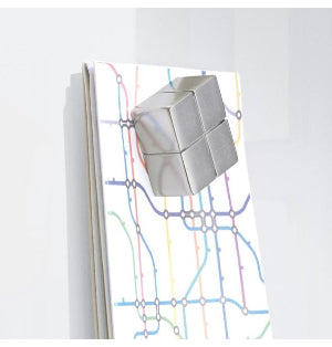 Sigel Whiteboard – 100 × 100 cm, Glas, magnetisch, Wandmontage, inkl. SuperDym-Magnetwürfel, Montagesatz