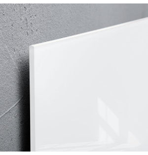 Sigel Whiteboard – 150 × 100 cm, Glas, magnetisch, Wandmontage, inkl. Magnetwürfel, Montagesatz