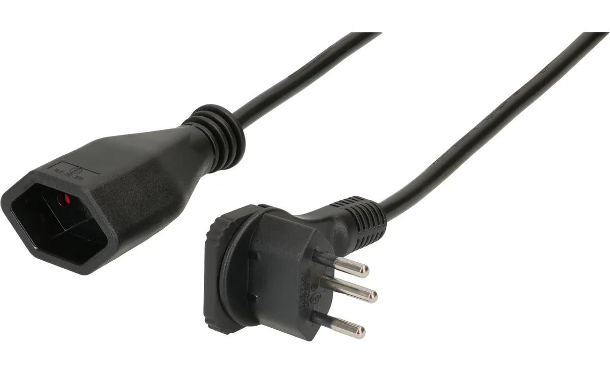 Max Hauri AG Max Hauri Verlängerungskabel – T12–T13, 5 m, 3×1 mm², schwarz