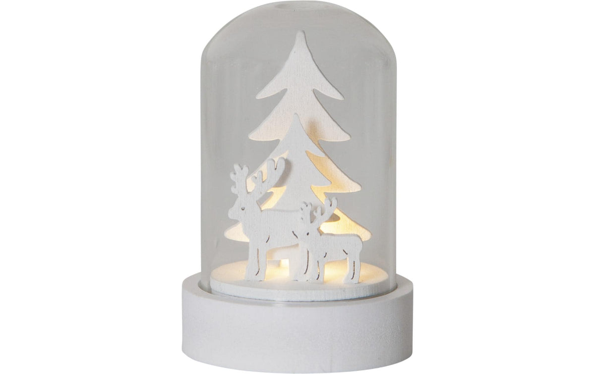 Star Trading Tischdekoration – Ø 5,5 × 8,5 cm – Holz, Weiss