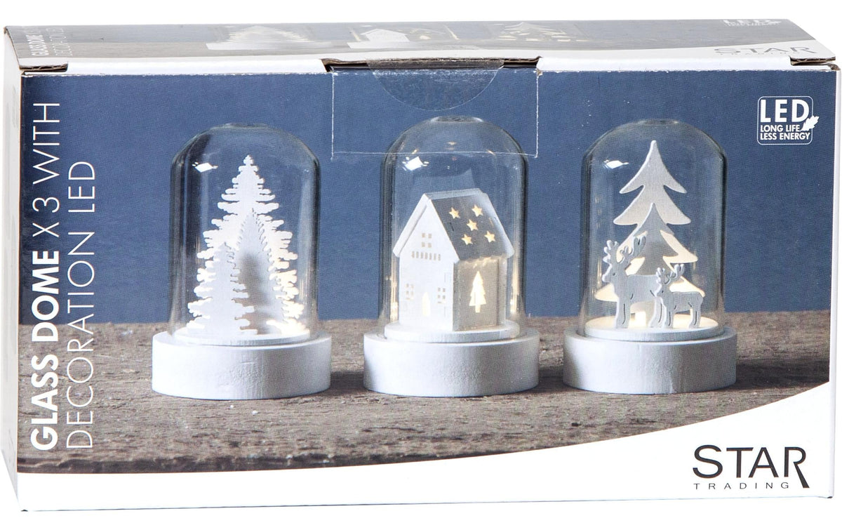 Star Trading Tischdekoration – Ø 5,5 × 8,5 cm – Holz, Weiss
