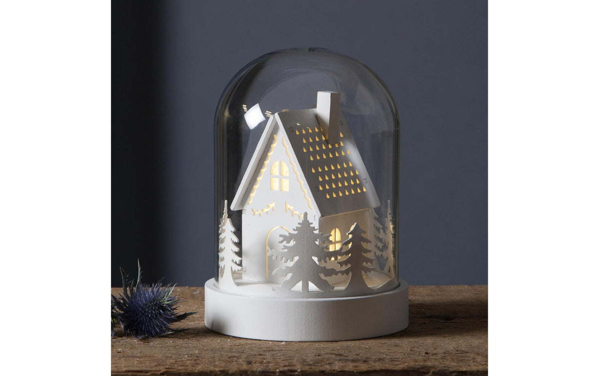 Star Trading Dekolicht – Ø 12,5 × 17,5 cm, 0,18 W, Warmweiss, Weiss, batteriebetrieben, Timer