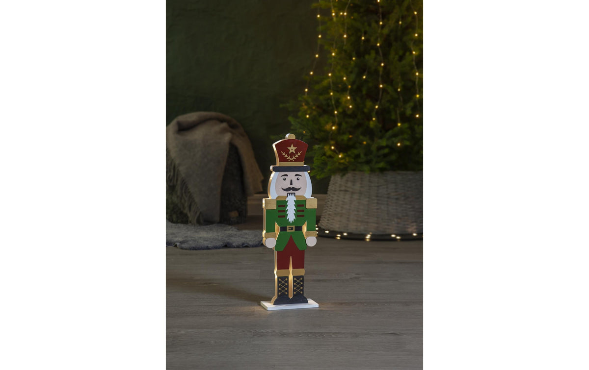Star Trading Nussknacker Dekorationsfigur – 52 × 16 × 8 cm – Holz, mehrfarbig