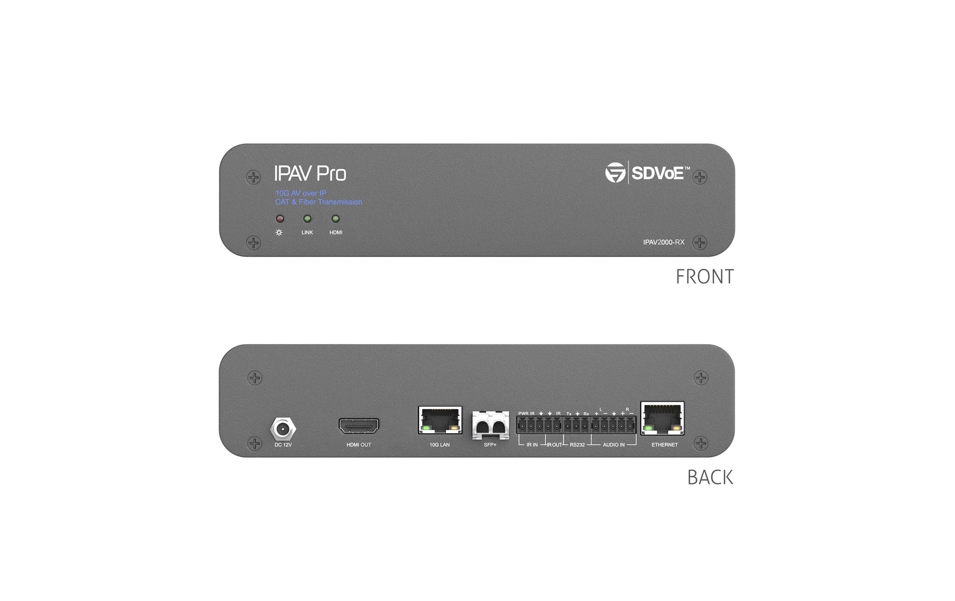 Purelink puretools PureTools IPAV2000-RX – IP-Receiver, SFP+ (10 Gbit/s)/RJ-45, SDVoE, 4K (4096 × 2160)