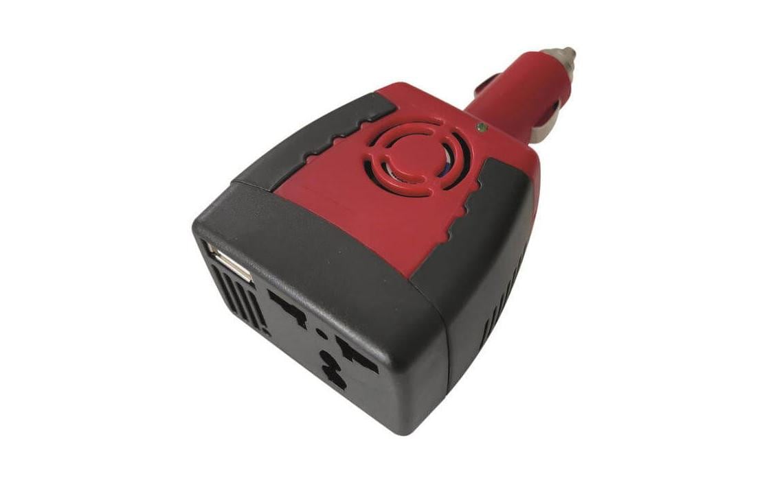 Koenig B00147 Auto-Ladegerät 12 V → 220 V – USB-A×1 – 12V KFZ-Stecker – für HeatsBox