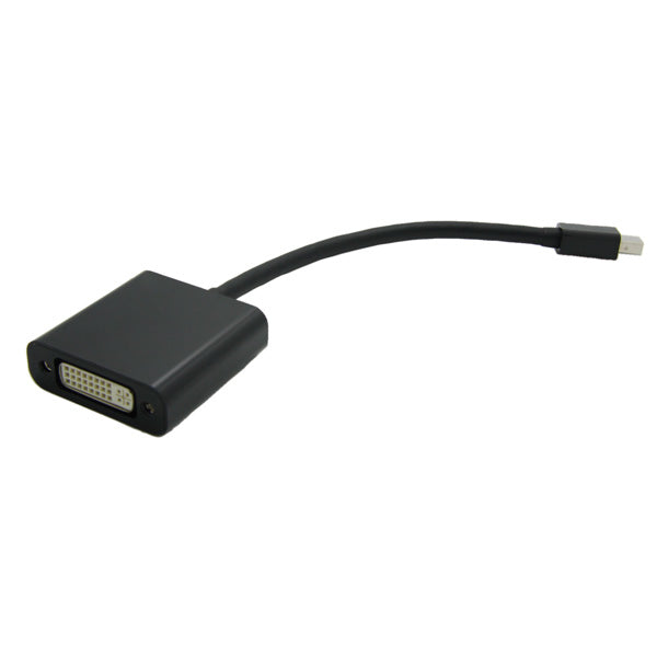 VALUE Mini DisplayPort zu DVI Adapter – 1920 × 1200/1920 × 1080 @ 60 Hz, DVI-D (Dual-Link), 0,15 m, Schwarz