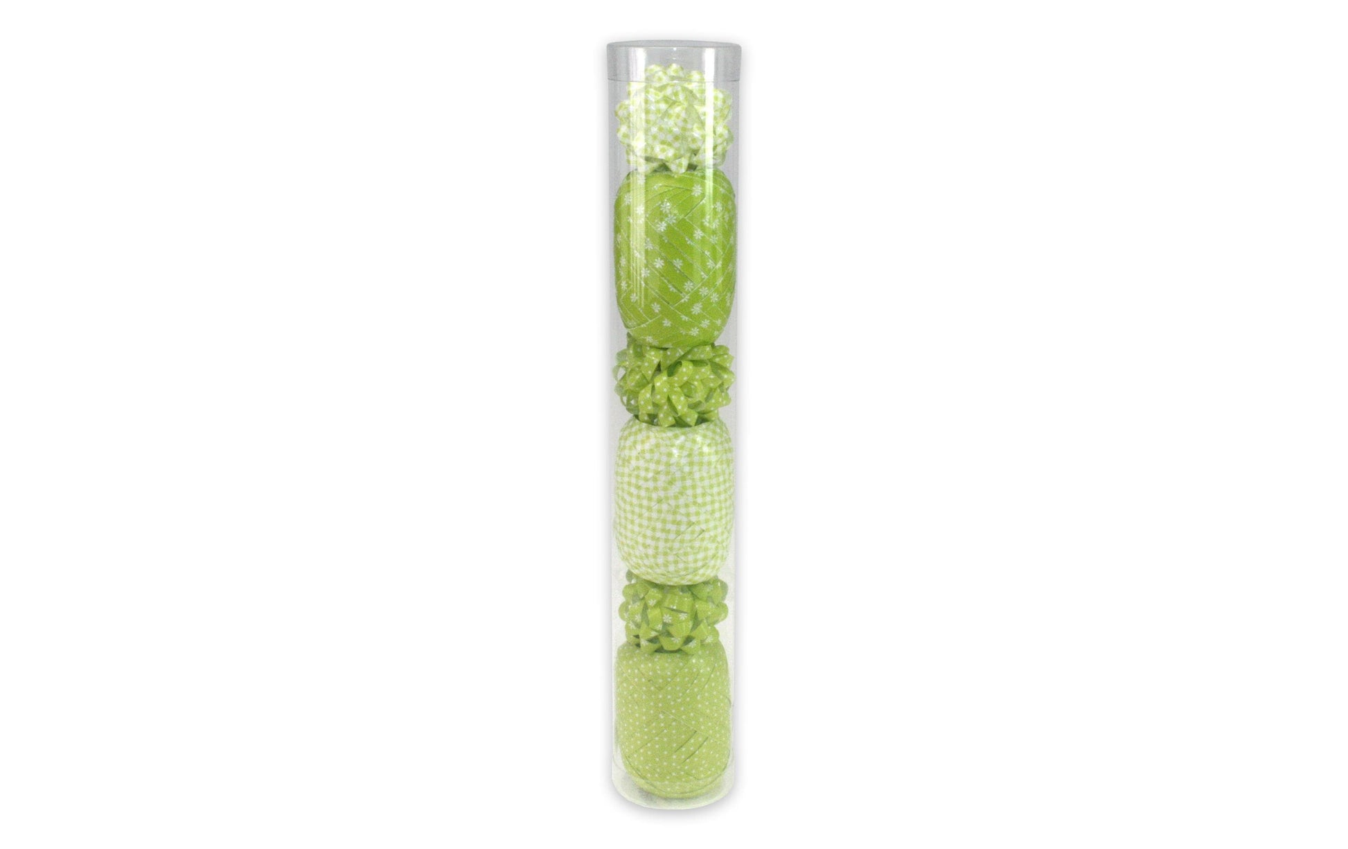 Pattberg Geschenkband Muster, Polypropylen (PP), glänzend, grün – 5 mm × 20 m – 1 Stk.