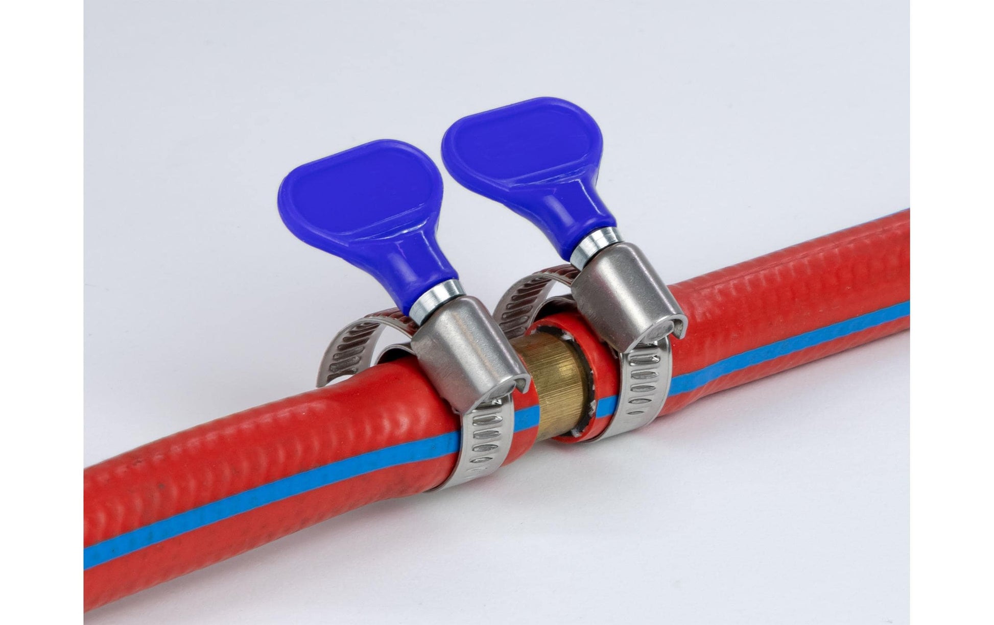 DeLOCK Schlauchschelle (Schmetterlingsklemme) – Ø 10–16 mm, Breite 9 mm, Kunststoff/Edelstahl, Blau, 5 Stk.
