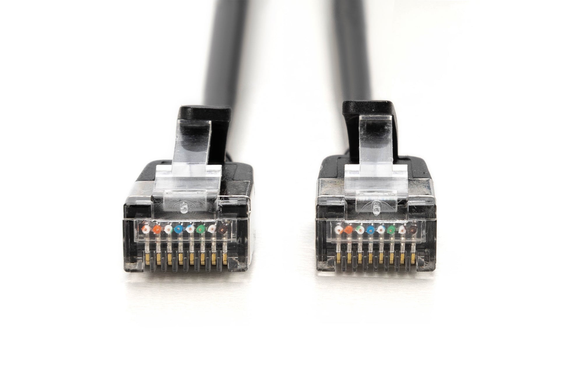 Digitus CAT 6A Patchkabel – schwarz, geschirmt, flach, LSZH