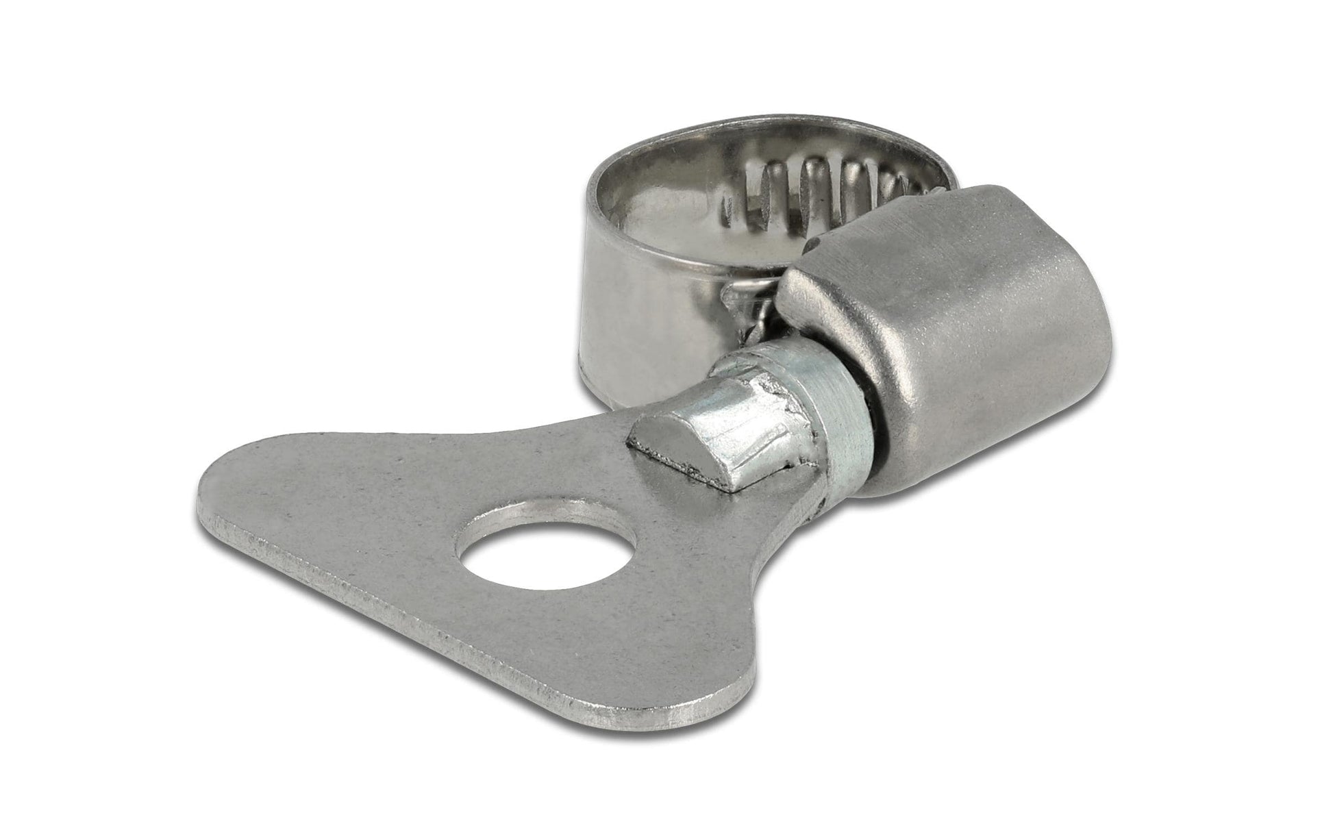 DeLOCK Schlauchschellen (Schmetterlingsklemme) – Ø 8–12 mm, Breite 9 mm, Edelstahl, 10 Stk.