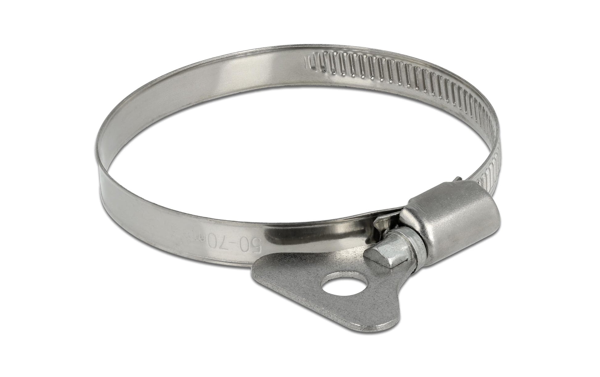 DeLOCK Schlauchschellen (Schmetterlingsklemme) – Ø 50–80 mm, 9 mm Breite, Edelstahl, 10 Stk.