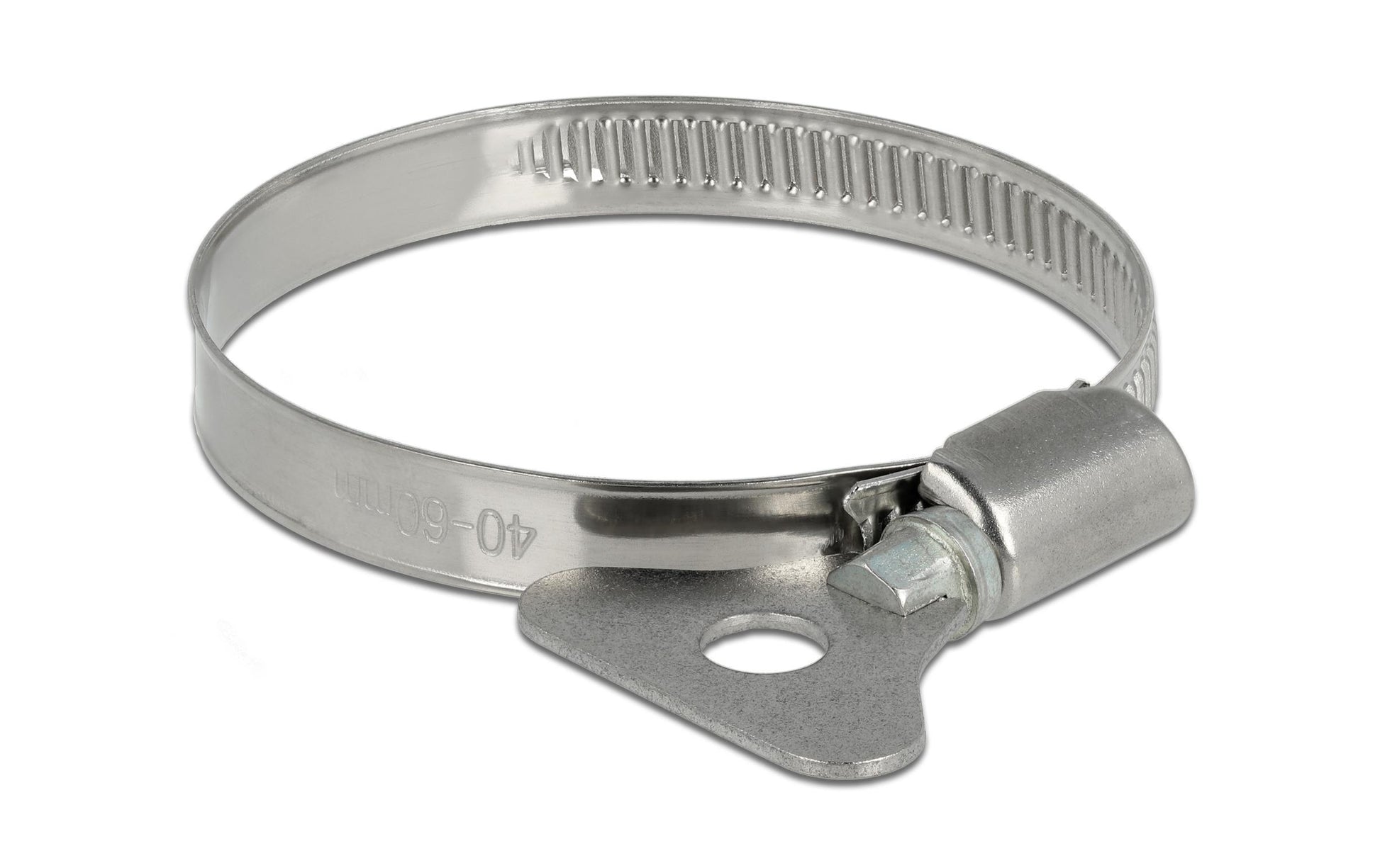 DeLOCK Schlauchschellen – Ø 40–60 mm, Breite 9 mm, Edelstahl, 10 Stk.