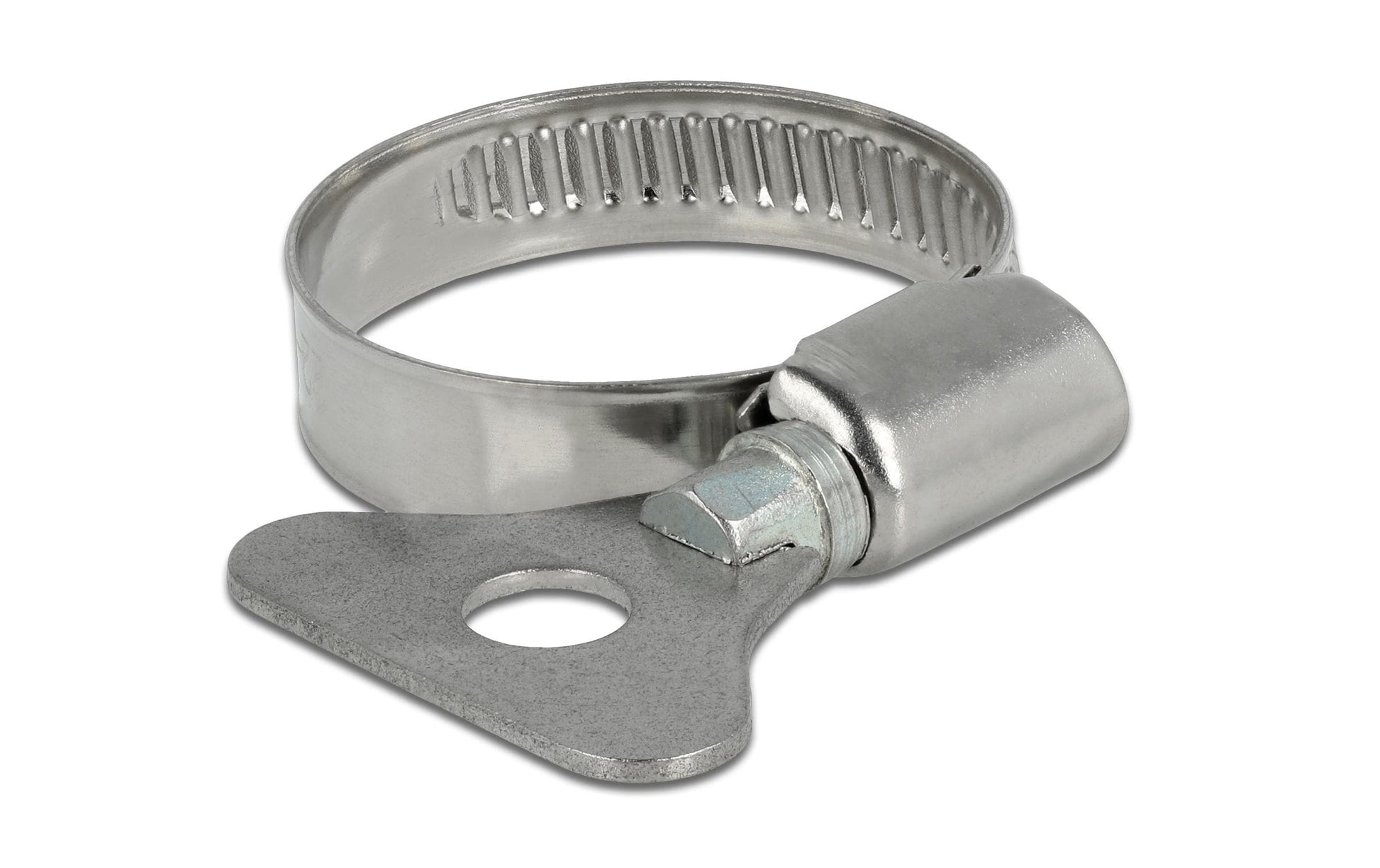 DeLOCK Schlauchschellen – Ø 22–32 × 9 mm, Edelstahl, mit Flügelmutter, 10 Stk.