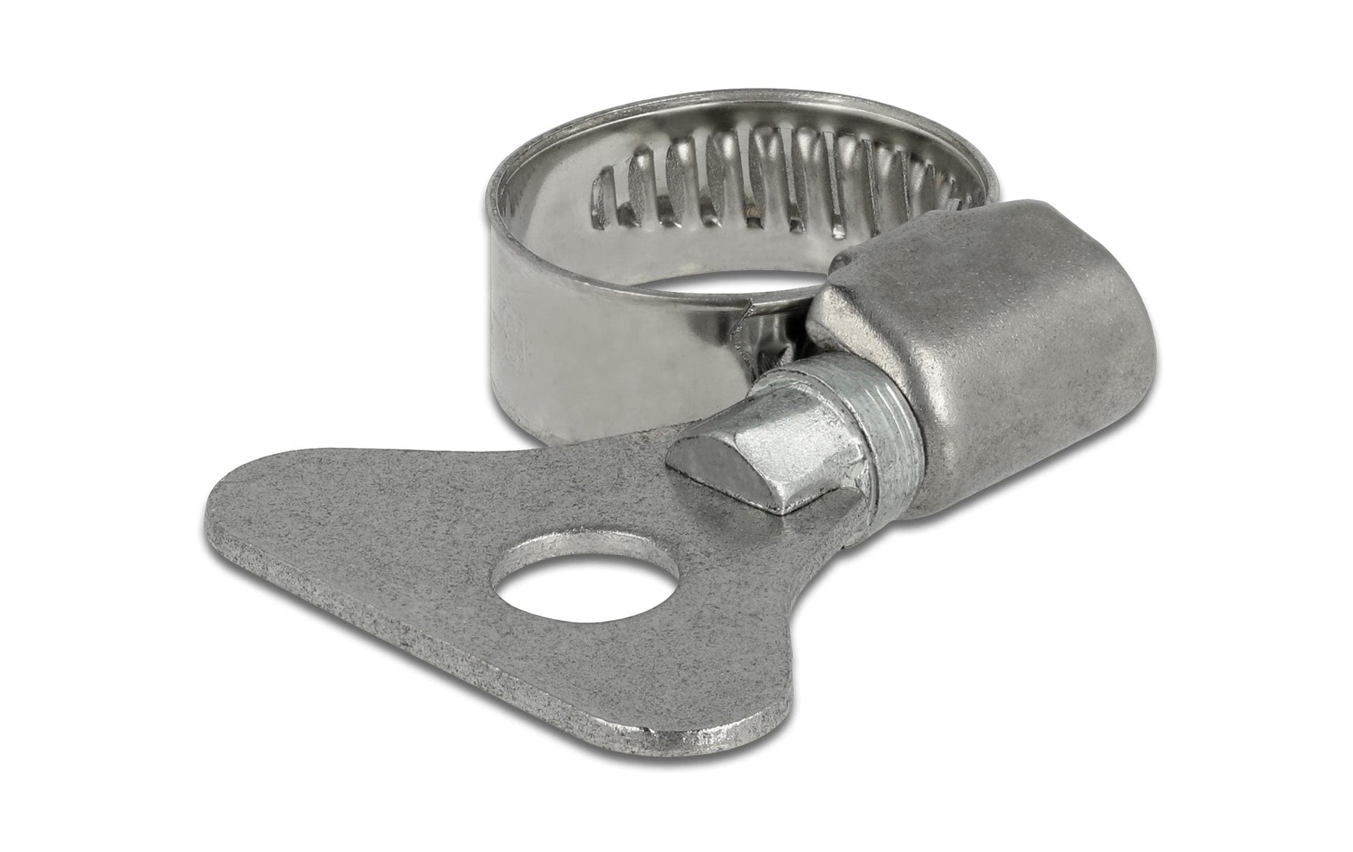 DeLOCK Schlauchschellen mit Flügelmutter – Ø 13–19 mm, Breite 9 mm, Edelstahl, 10 Stk.