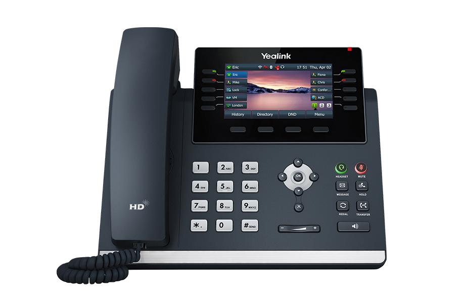 Yealink T46U – IP-Telefon, 4,3" Display, PoE, Grau