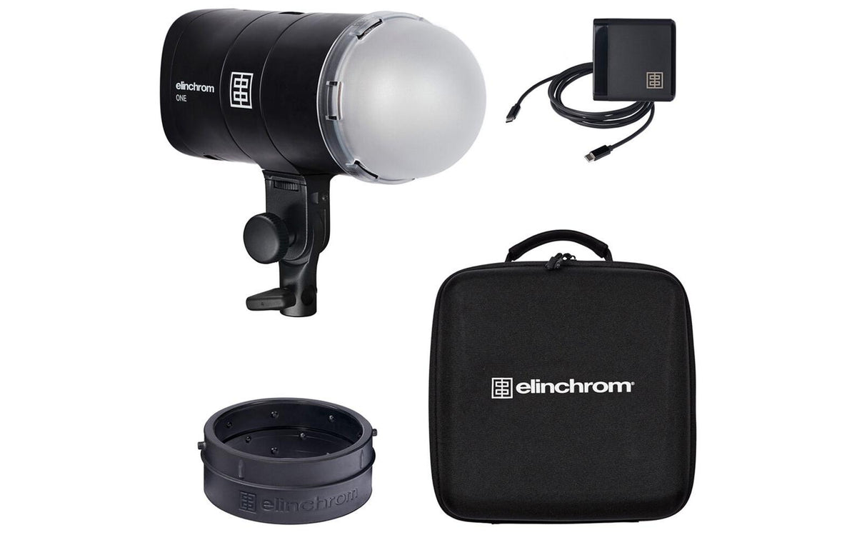 Elinchrom ONE Kompaktes Blitzlicht – Leitzahl 42, 725 Blitze pro Ladung, 0,06–0,9 s – für alle Kameras