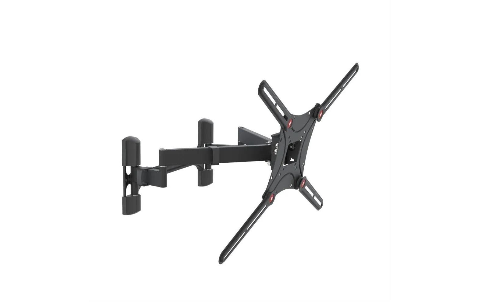 Barkan Mounting Systems Barkan WH-464-SW – Wandhalterung, schwenkbar, drehbar, bis 90", VESA 75×75–600×400, bis 60 kg, schwarz