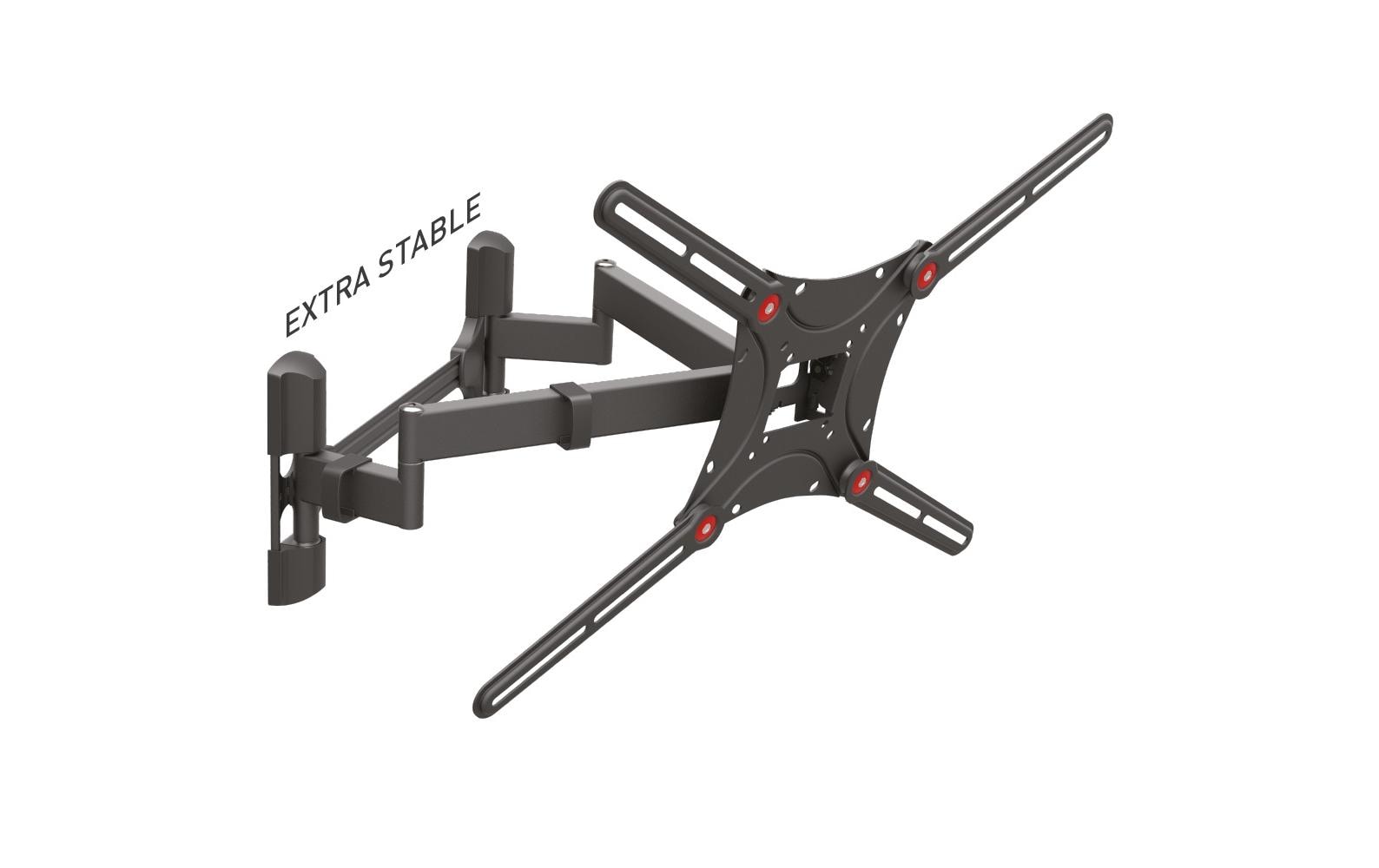 Barkan Mounting Systems Barkan WH-464-SW – Wandhalterung, schwenkbar, drehbar, bis 90", VESA 75×75–600×400, bis 60 kg, schwarz