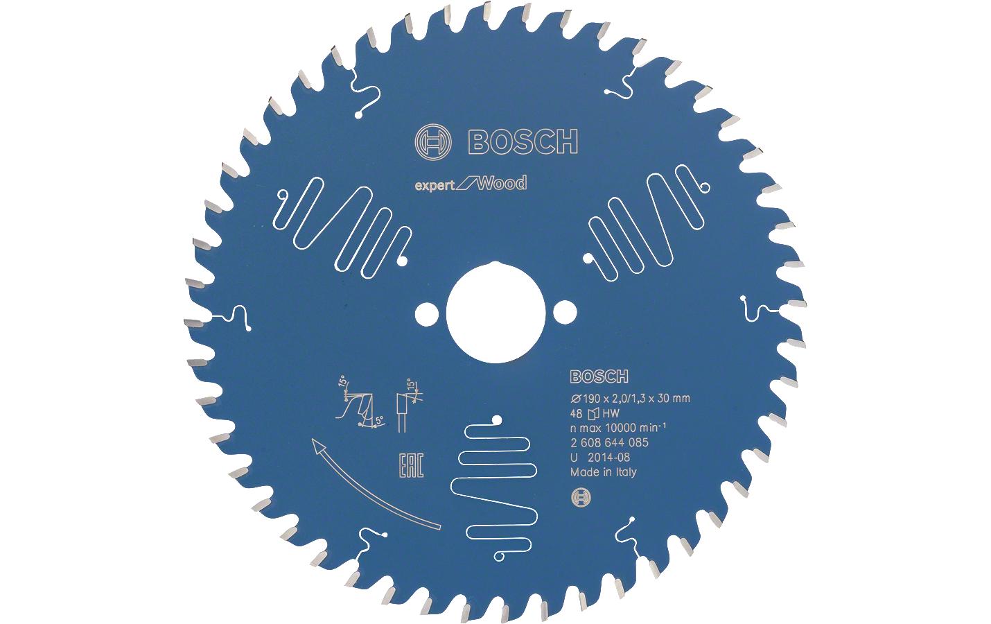 Bosch Professional – Kreissägeblatt, 2 608 644 085, 190 mm × 30 mm